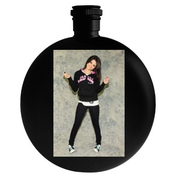 Selena Gomez Round Flask