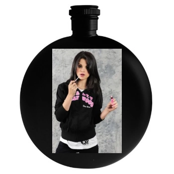 Selena Gomez Round Flask