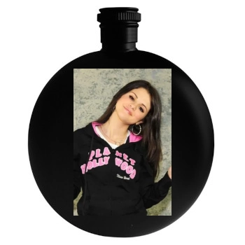 Selena Gomez Round Flask