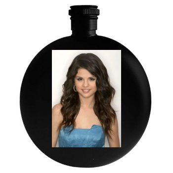 Selena Gomez Round Flask