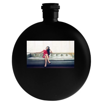 Selena Gomez Round Flask