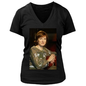 Fiona Bruce Women's Deep V-Neck TShirt