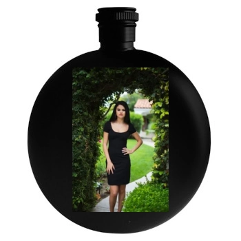 Selena Gomez Round Flask