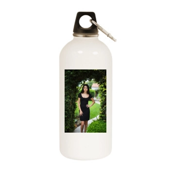 Selena Gomez White Water Bottle With Carabiner