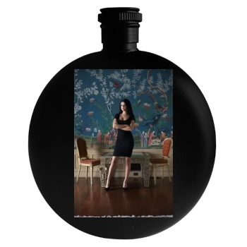 Selena Gomez Round Flask