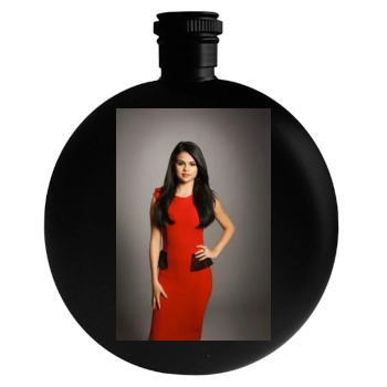 Selena Gomez Round Flask