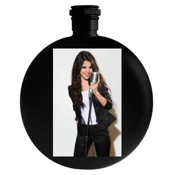 Selena Gomez Round Flask