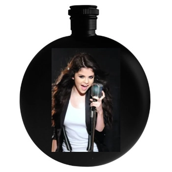 Selena Gomez Round Flask