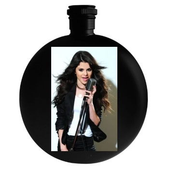 Selena Gomez Round Flask