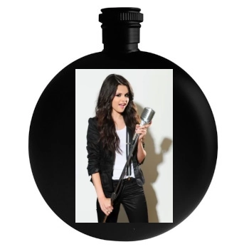 Selena Gomez Round Flask