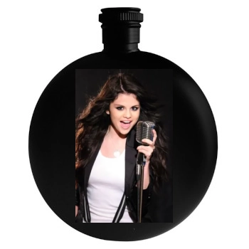 Selena Gomez Round Flask