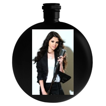 Selena Gomez Round Flask