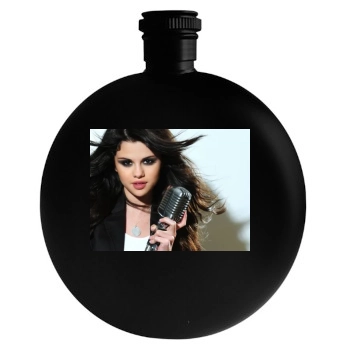 Selena Gomez Round Flask