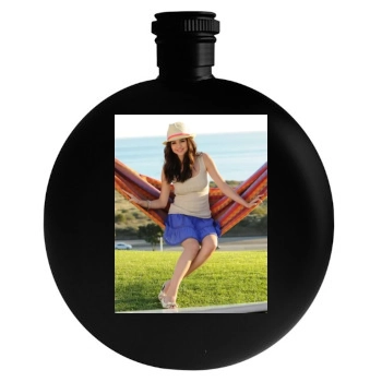 Selena Gomez Round Flask