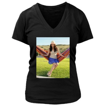 Selena Gomez Women's Deep V-Neck TShirt