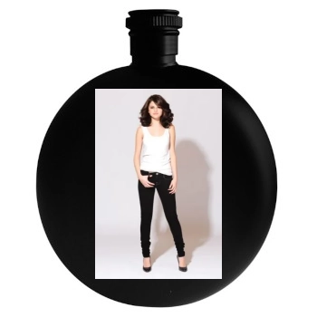 Selena Gomez Round Flask