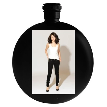 Selena Gomez Round Flask