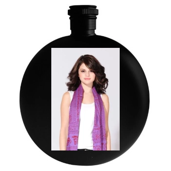 Selena Gomez Round Flask