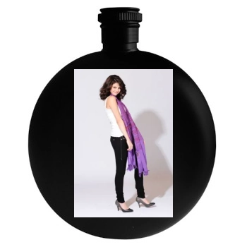 Selena Gomez Round Flask