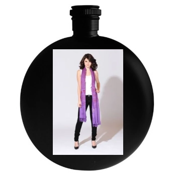 Selena Gomez Round Flask