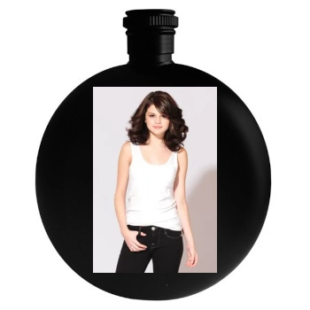 Selena Gomez Round Flask