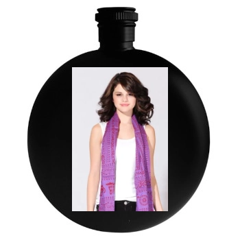 Selena Gomez Round Flask