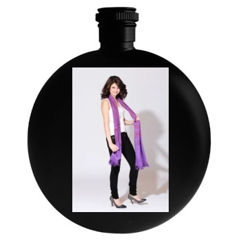 Selena Gomez Round Flask