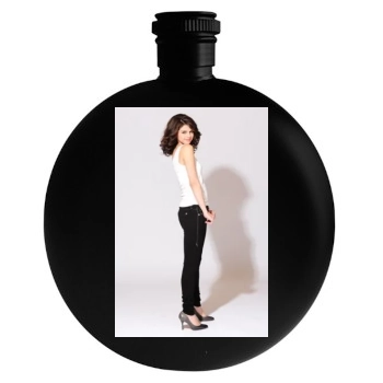 Selena Gomez Round Flask