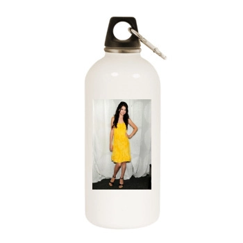 Selena Gomez White Water Bottle With Carabiner