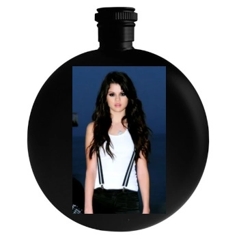 Selena Gomez Round Flask