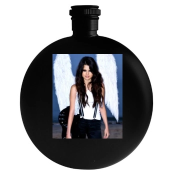 Selena Gomez Round Flask