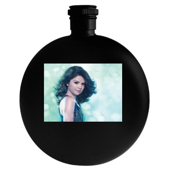 Selena Gomez Round Flask