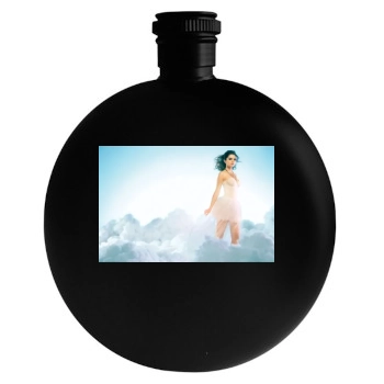 Selena Gomez Round Flask