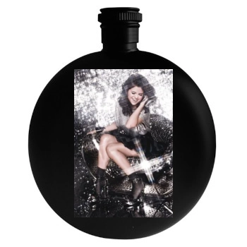 Selena Gomez Round Flask