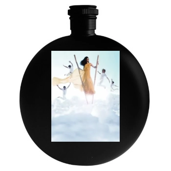 Selena Gomez Round Flask