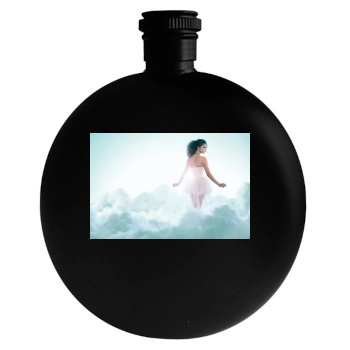 Selena Gomez Round Flask