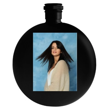 Selena Gomez Round Flask