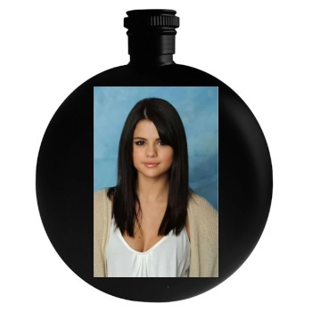 Selena Gomez Round Flask