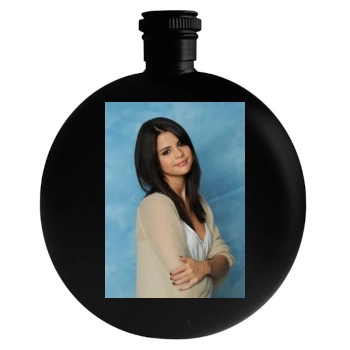 Selena Gomez Round Flask