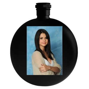 Selena Gomez Round Flask