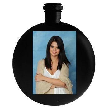 Selena Gomez Round Flask