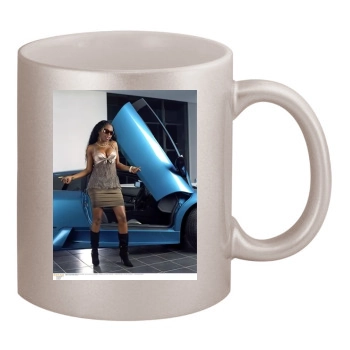 Foxy Brown 11oz Metallic Silver Mug