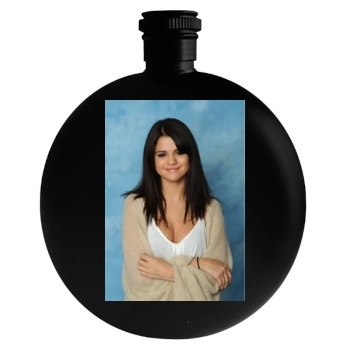 Selena Gomez Round Flask