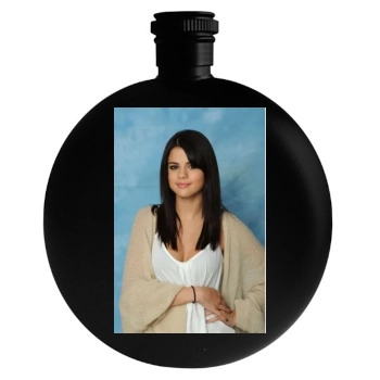 Selena Gomez Round Flask