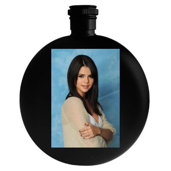 Selena Gomez Round Flask