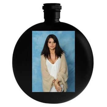 Selena Gomez Round Flask