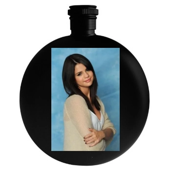 Selena Gomez Round Flask