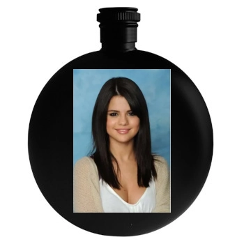 Selena Gomez Round Flask