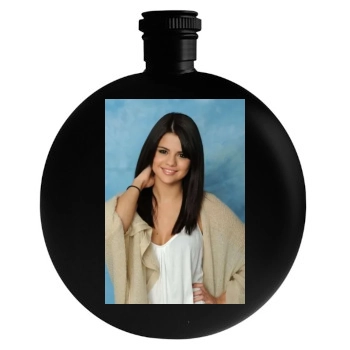 Selena Gomez Round Flask