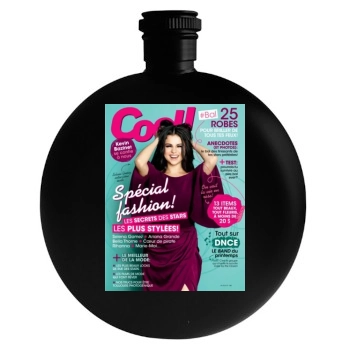 Selena Gomez Round Flask